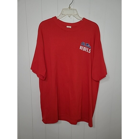 Ole Miss Rebels NCAA Tshirt Mens Size XL Red Short Sleeve "Don't Hate the Playa" - Picture 1 of 8